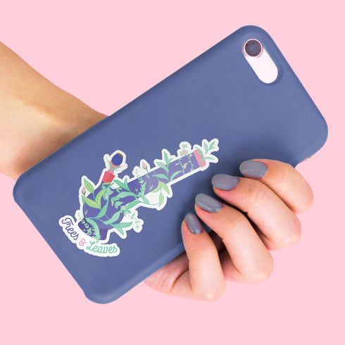 Cannabis "Trees and Leaves" Bong Floral Art Premium Vinyl Sticker, 420 Hydroflask Labels, Laptop Decal, Stoner Gifts